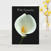 Lillyの悔やみや弔慰カード カード (黄色い花)