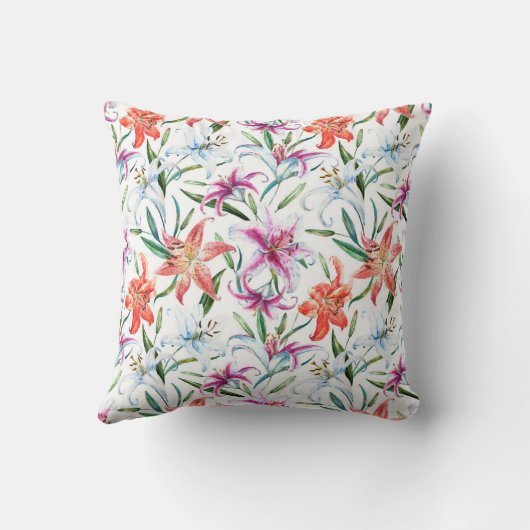 Lillyの枕(白い) クッション (裏面)