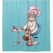 LillyマニキュアのスパのシャワーCurtaiのヒツジ