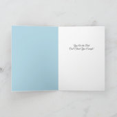 Lilly Blue Thank You – Modern Floral Appreciation カード (内部)