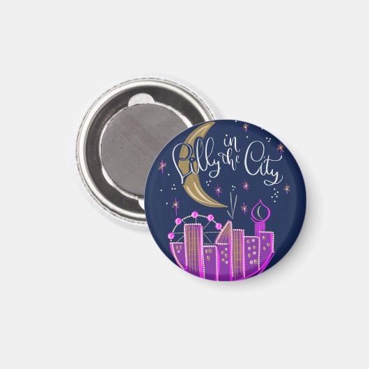 Lilly in the City Logo Magnet マグネット (正面/裏面)