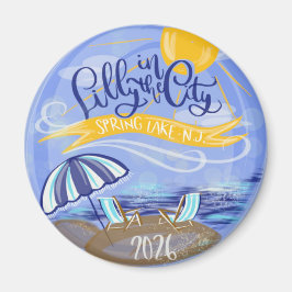 Lilly in the City - Spring Lake, NJ Magnet マグネット