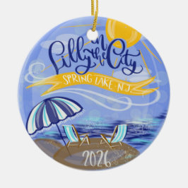 Lilly in the City - Spring Lake, NJ - Ornament セラミックオーナメント