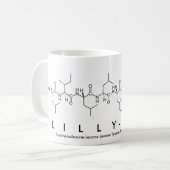 Lilly-Mayペプチド名mag コーヒーマグカップ (正面左)
