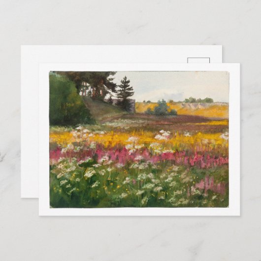 Lilly Walther「夏の風景」絵を描ズ ポストカード (正面/裏面)