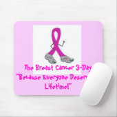 lilman2の" 3日間乳癌のでEveryo… マウスパッド (マウス)