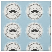 Lil'Man Black Mustache誕生レコードの状態 ファブリック (見本)