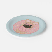 Liloのリラックスさせるな夏の子鹿のコートのフレンチ・ブルドッグ ペーパープレート (アングル)