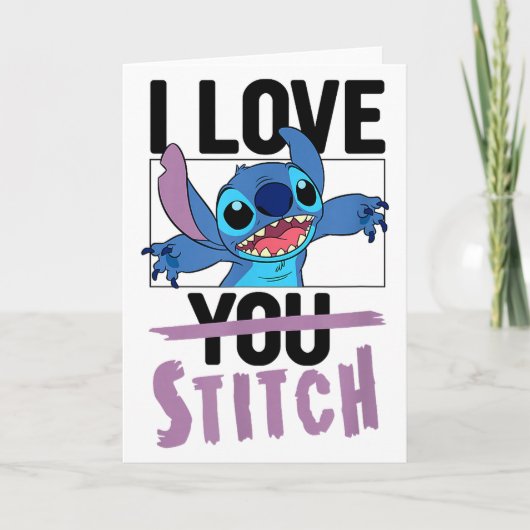 Lilo &amp; Stitch - Valentines Day I Love Stitch  カード (正面)