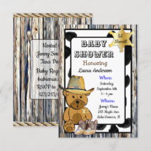 Lil'Sheriff Teddy Bearカウボーイベビーシャワー