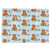 Lil'Slugger Baseballをテーマにしたキッズ ラージペーパーバッグ (裏面)