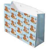 Lil'Slugger Baseballをテーマにしたキッズ ラージペーパーバッグ (裏面アングル)