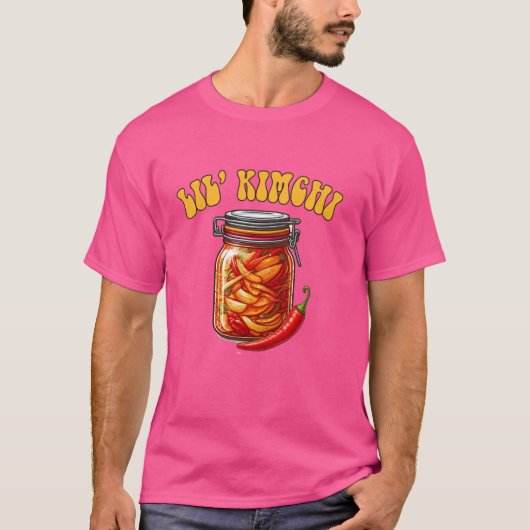 Lilu2019 キムチ 辛い 発酵 韓国の食べ物好き tシャツ (正面)
