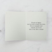 Lilyとハート、婚約発表 案内状 (内部)