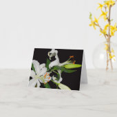 Lilyコレクシ芸術的ョン – グリーティングカード (黄色い花)