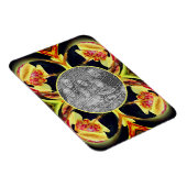 Lilyフローラ抽象芸術フレーム独自の写真を作成 マグネット (右側)