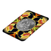 Lilyフローラ抽象芸術フレーム独自の写真を作成 マグネット (左側)