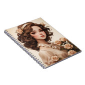 Lilyヴィンテージ印刷可能な迷惑メールマガジン ノートブック (右側)