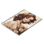 Lilyヴィンテージ印刷可能な迷惑メールマガジン ノートブック (左側)