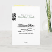 Lily 3482カード(任意の大事な行事用カスタマイズ) カード (裏面)