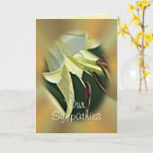 Lily 3482カード(任意の大事な行事用カスタマイズ) カード (黄色い花)