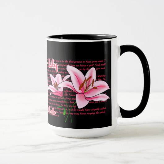 Lily Book Mugへの手紙 マグカップ (右)