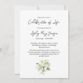 Lily Celebration of Life Funeral 招待状 (正面)