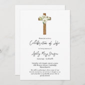Lily Cross Celebration of Life Funeral 招待状 (正面/裏面)