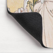 Lily (Four Flowers), Alphonse Mucha マウスパッド (コーナー)