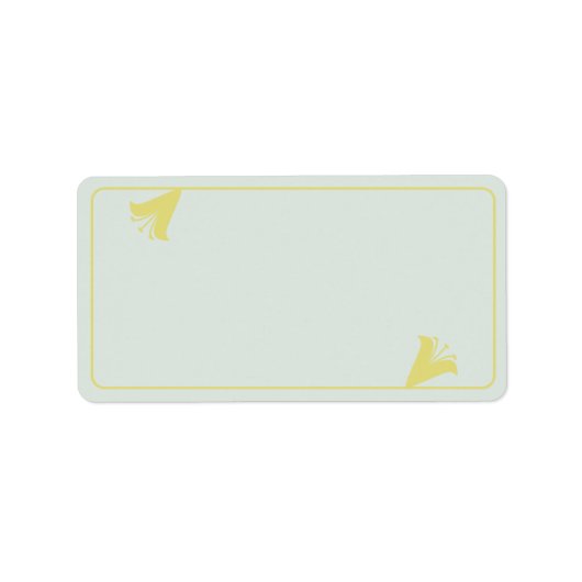 Lily Frame Wedding Address ラベル (正面)