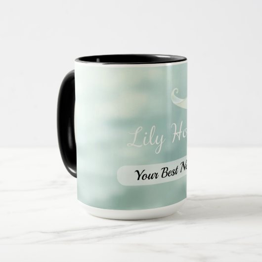 Lily Hope Curve Mug Custom マグカップ (正面左)