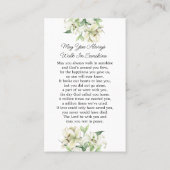 Lily Memorial Photo Funeral Prayer Card 名刺 (裏面)