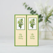 Lily of かわいらし the Valley Bookmark ポストカード (スタンド正面)