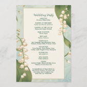 Lily of the エレガント valley Save The Date 結婚's プログラム (裏面)