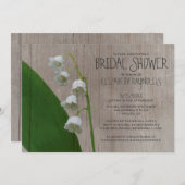 Lily of the 素朴 Valley Bridal Shower Invitation 招待状 (正面/裏面)