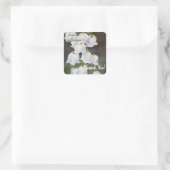 LILY OF THE VALLEYとRED LADYBUGありがとう スクエアシール (バッグ)