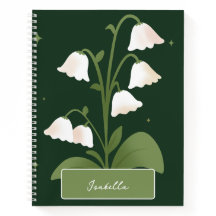Lily of the Valley パーソナライズされた Spiral Notebook