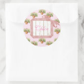 Lily of the Valley パーソナライズされた Stickers ラウンドシール (バッグ)