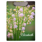 Lily of the valley、パーソナライズ クリップボード (正面)