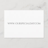 Lily of the Valley – ホワイトエンクロージャカード エンクロージャーカード (裏面)