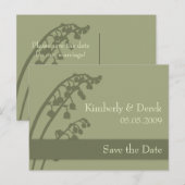 Lily of the Valley ・日付はがきを保存 案内ポストカード (正面/裏面)