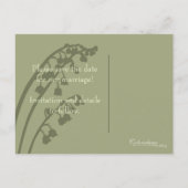 Lily of the Valley ・日付はがきを保存 案内ポストカード (裏面)