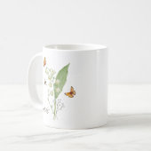 Lily of the Valley Birth Month Flower コーヒーマグカップ (正面左)