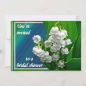 Lily of the Valley Bridal Shower Invitation 招待状 (正面)