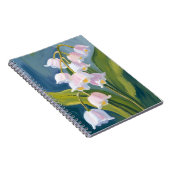Lily of the Valley | Flower Watercolor Painted ノートブック (右側)