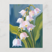 Lily of the Valley | Flower Watercolor Painted ポストカード (正面)