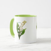 Lily of the Valley Flowers マグカップ (正面左)