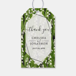 Lily of the Valley Greenery結婚's Thank You ギフトタグ