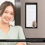 Lily of the Valley Happiness Name To-Do List Black マグネットノートパッド<br><div class="desc">愛与えと勇気付けられるが欲しいヴァリーの野花ユリは「幸福に戻る」という意味だ。この美しいリリー・オブ・ザ・バレーの水彩スタイルアートは、柔らかく心地よい雰囲気を思感じい起こさせる。このデザインは、家族、友人、または同僚のための美しい贈り物を作る。苦与えしい時を過ごす人のための勇気付けられるの思慮深いメッセージ。個人カスタマイズtouchの名前を付けたこのアイテム。</div>