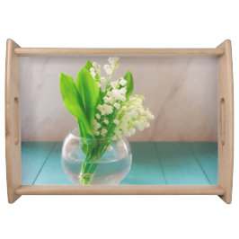 Lily of the valley in vase コースター トレー